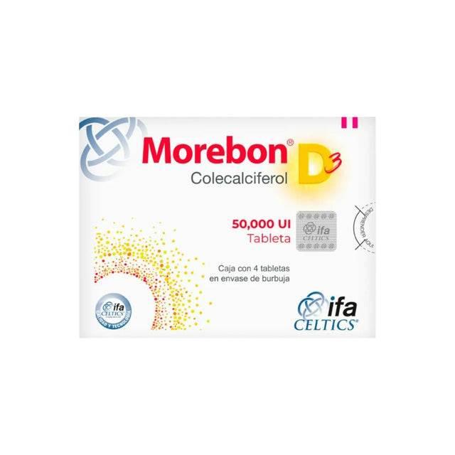 Morebon D3 50000 Ui Con 4 Tabletas 7501249600912