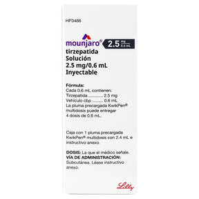 Mounjaro 2.5Mg0.6Ml Pluma Precargada 4 Dosis 7501082243710