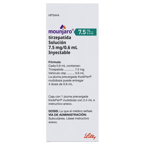 Mounjaro 7.5Mg0.6Ml Pluma Precargada 7501082243734