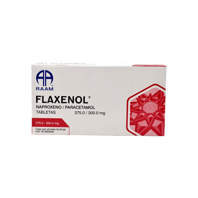 Naproxeno / Paracetamol 275 / 300 Mg Con 20Tab Flaxenol 7502227870631