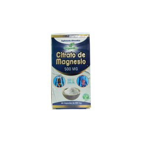 Natural U Citrato De Magnesio 500 Mg Con 60 Capsula 750123697969