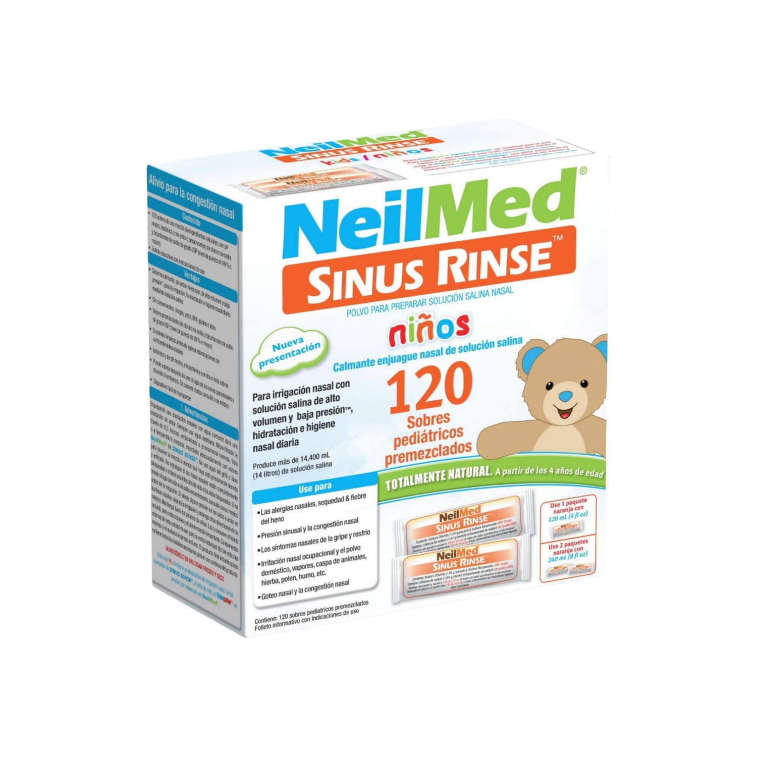 Neilmed Sinus Rinse Kids Enjuague Nasal 120 Sobres 705928002043