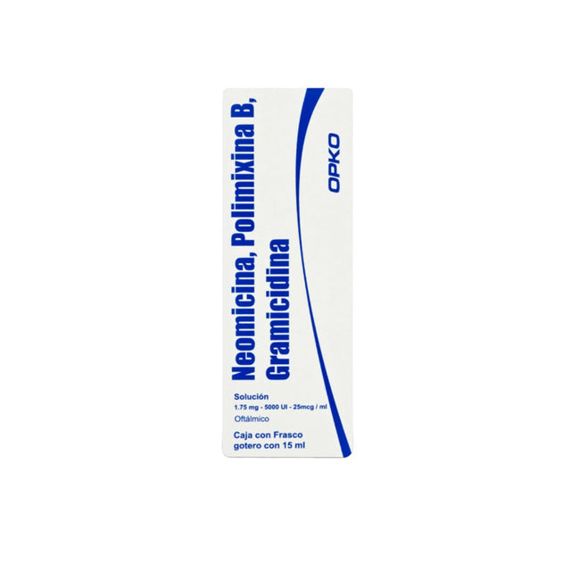 Neomicina, Polimixina B, Gramicidina Solución Oft 1.75 Mg / 5000 Ui / 25 Mcg Frasco 15 Ml Opko Gener 75049805