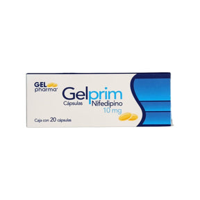 Nifedipino Gelprim 10 Mgcon 20 Capsulas 7502227425039