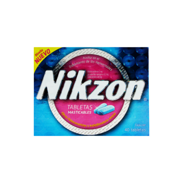 Nikzon Con 40 Tabletas Masticables 650240024931