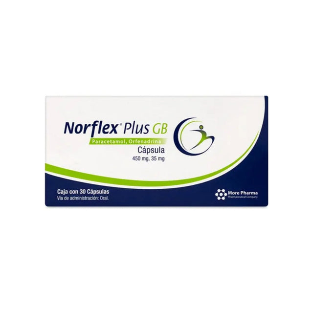 Norflex Plus Gb 450 / 35 Mg Con 30 Capsulas 7502246642011