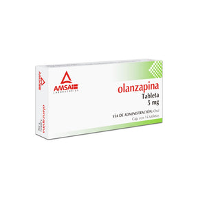 Olanzapina 5 Mg Con 14 Tabletas Generico Amsa 7501349028470