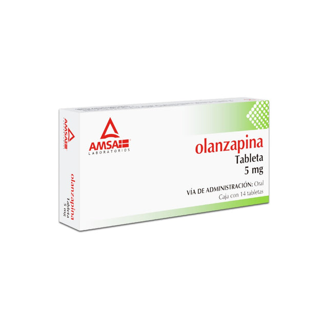 Olanzapina 5 Mg Con 14 Tabletas Generico Amsa 7501349028470
