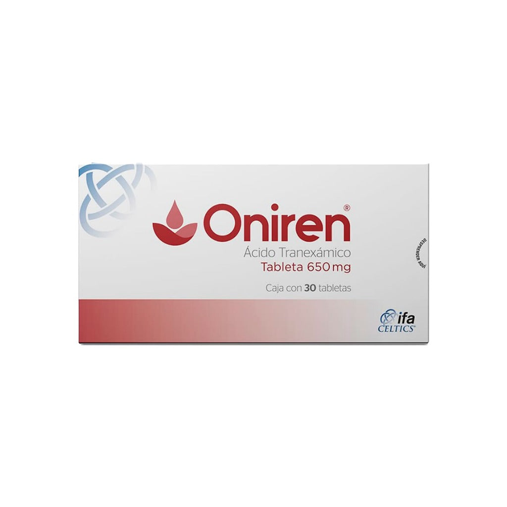 Oniren 650 Mg Tabletas 30 7501249602381