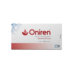 Oniren 650 Mg Tabletas 30 7501249602381