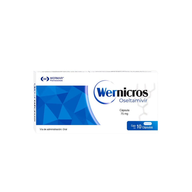 Oseltamivir Wernicros 75 Mg Con 10 Capsulas 7502240450902