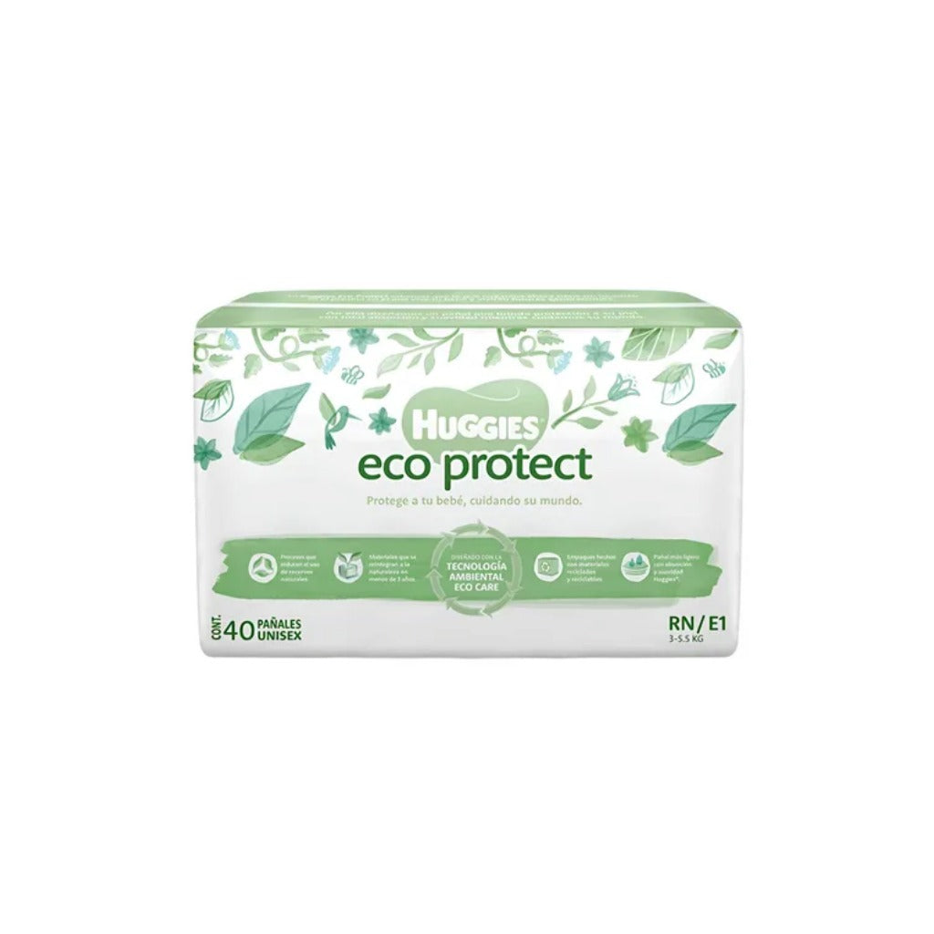 Pañal Hugg Eco Prot Unisex E1 Con 40 7506425621422