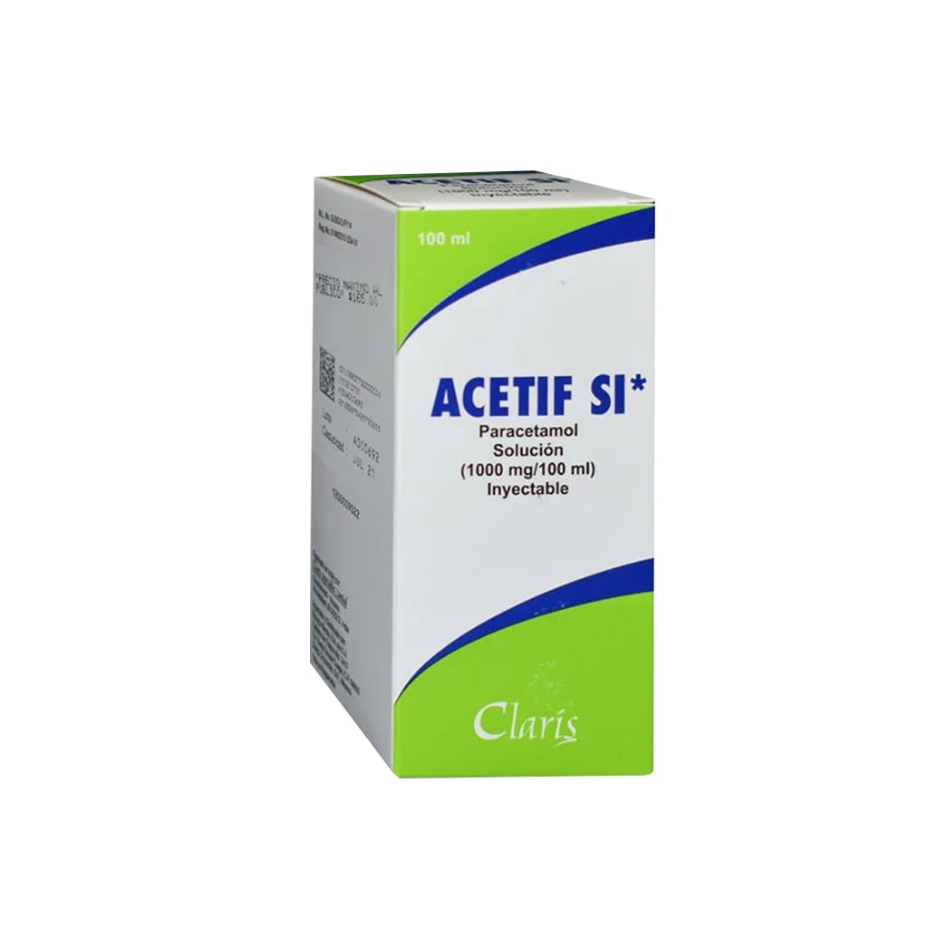 Paracetamol Acetif Si 1000 Mg / 100 Ml Solución Iny 8907730000039