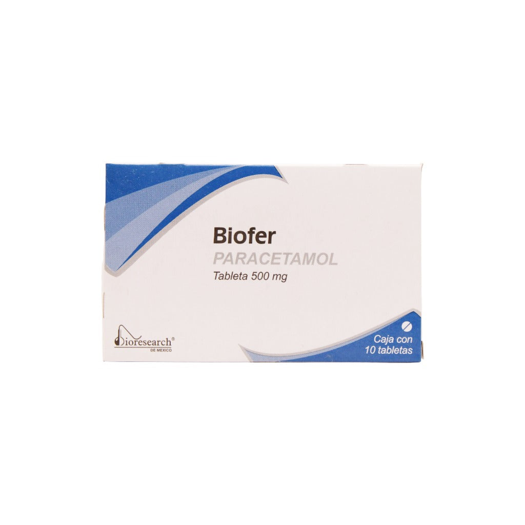 Paracetamol Biofer 500Mg 10 Tabletas – Farmacia Herrera