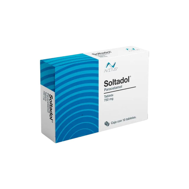 Paracetamol Soltadol 750 Mg Con 10 Tabletas 7502209858084