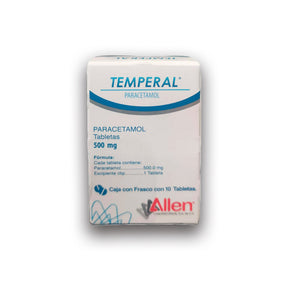 Paracetamol Temperal 500 Mg Con 10 Tabletas 7501342800820