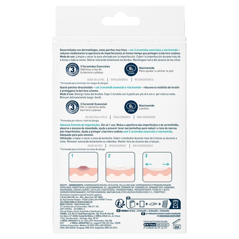 Parches Control Imperfecciones 22 Piezas Cerave 3337875927871 3