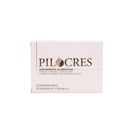 Pilocres Suplemento Alimenticio 30 Capsulas 0658325041316