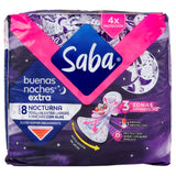 7501019036620-Toallaa Saba Buenas Noches Extra Noturna Con 8 Piezas-1