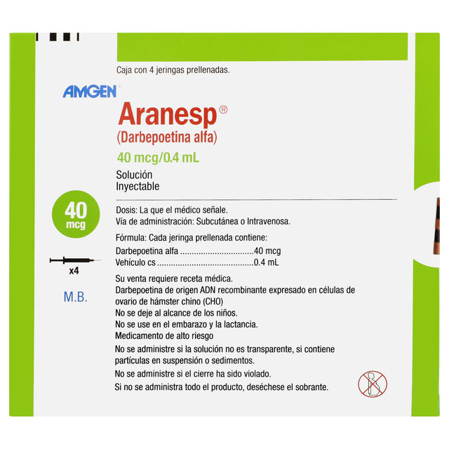 8715131005559-Aranesp Darbepoetina 40 Mcg / 0.4 Ml-1