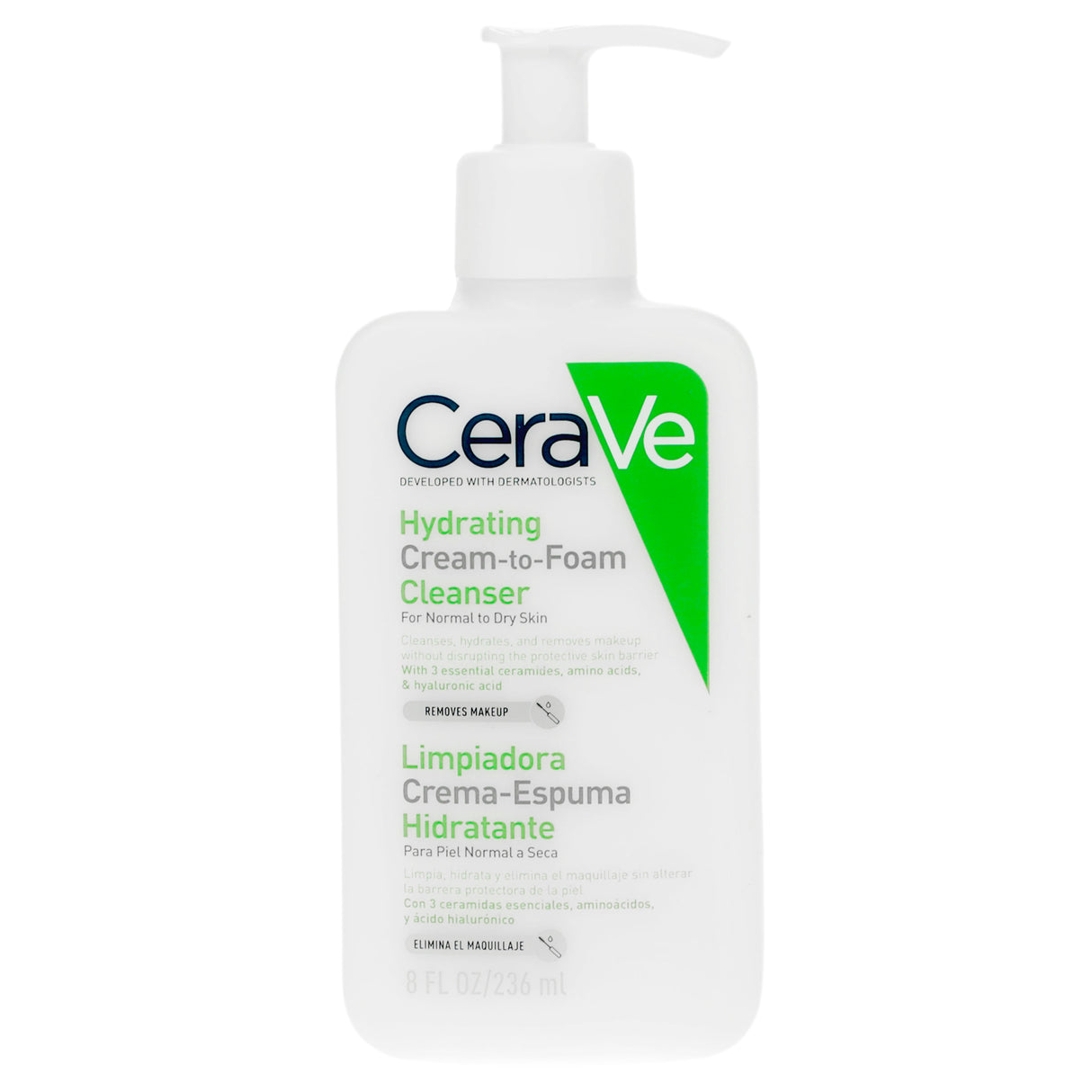 3337875743563-Limpiadora Crema Espuma Hidratante 256 Ml Cerave-1