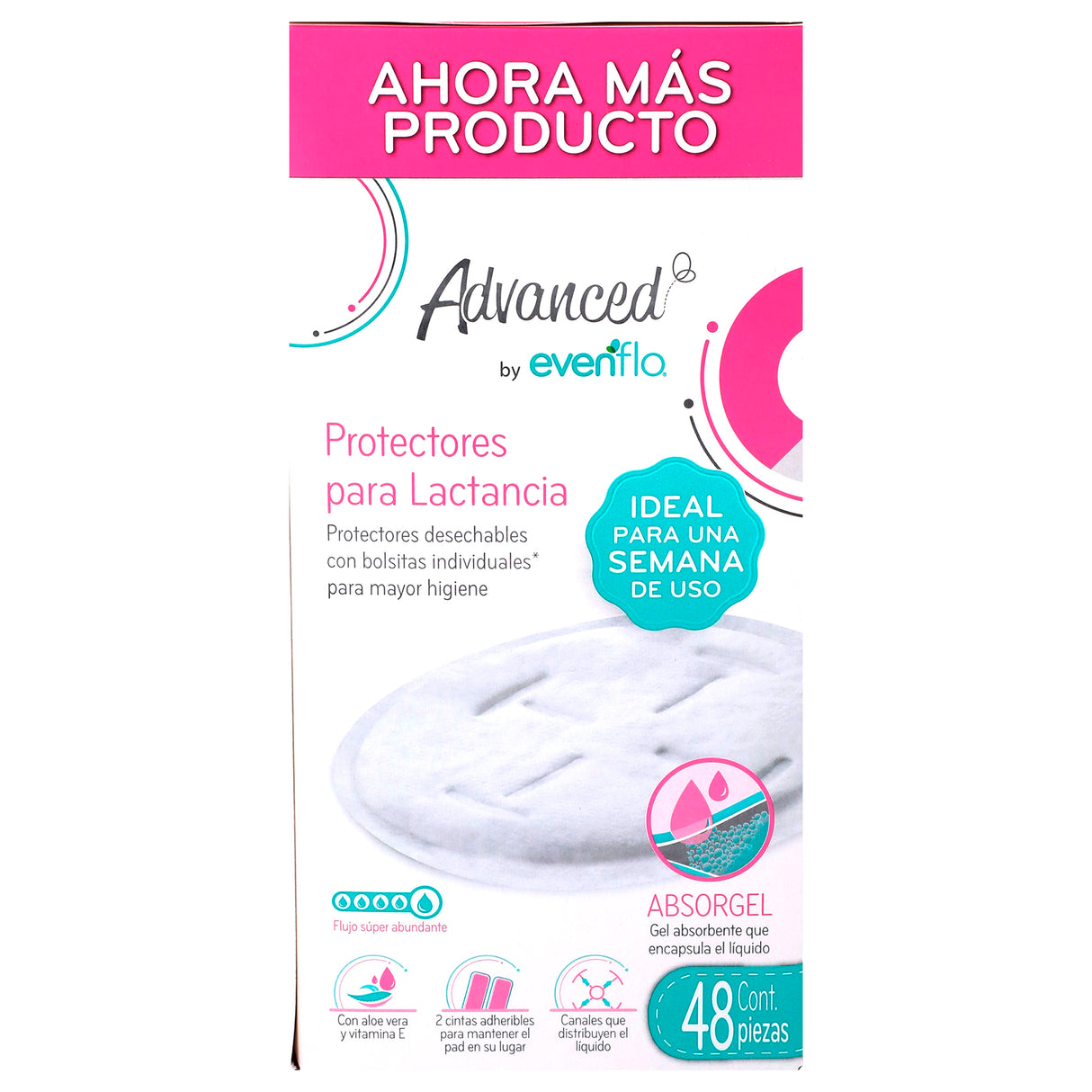 7501027565518-Protec Lact Evenflo Absorg Con 48-7