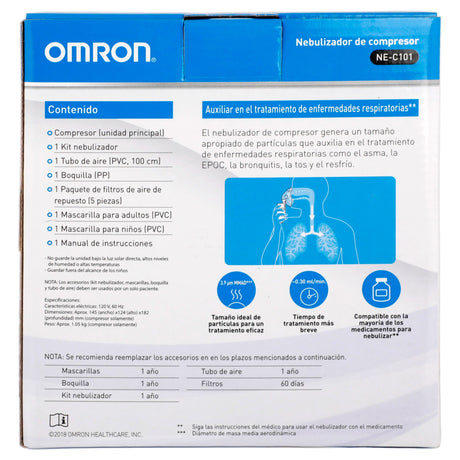 073796451011-Nebulizador Compresor Omron Ne-Con 101-7