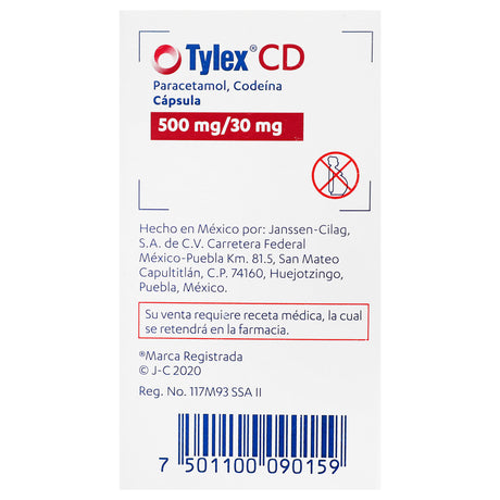 7501100090159-Tylex Cd Con 30 Capsulas-7