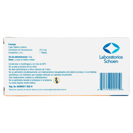 821998000250-Cloropiramina 25 Mg Con 20Tab Generico Schoen-7