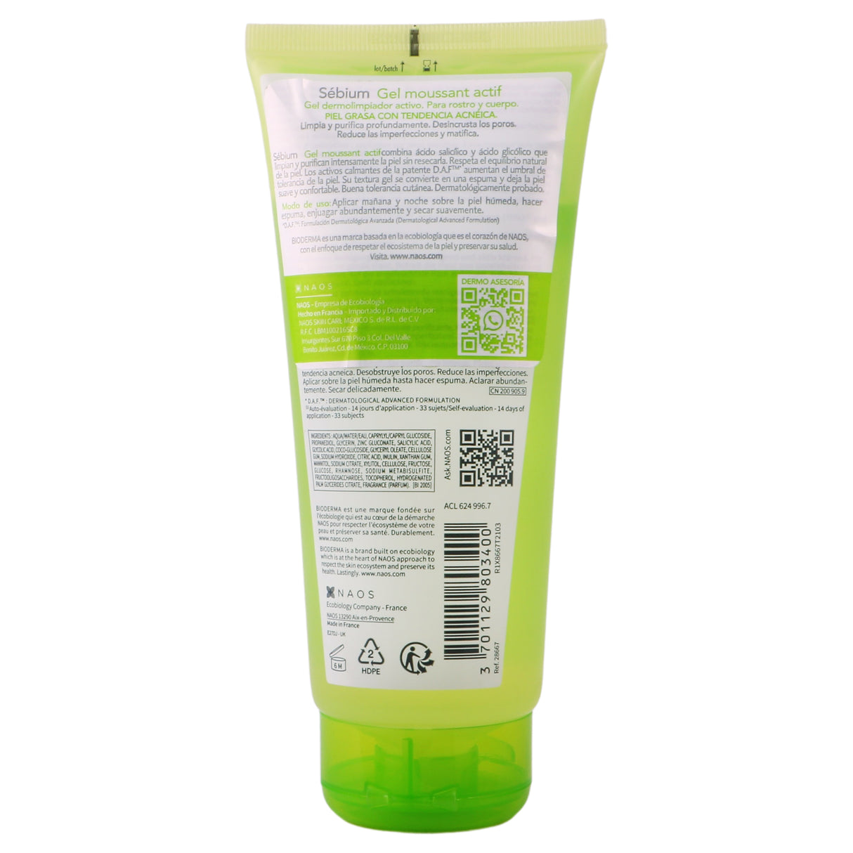 3701129803400-Sebium Gel Moussant Actif 200 Ml Bioderma-7