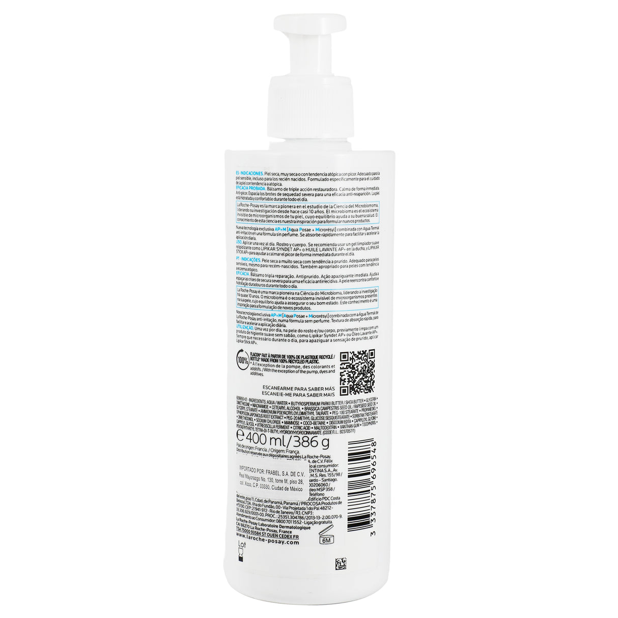 3337875696548-Lipikar Baume Ap Microbiome 400 Ml Lrp-5