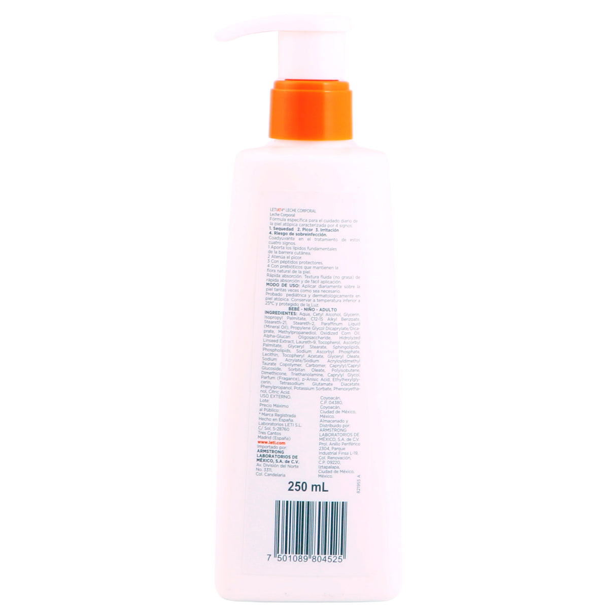 7501089804525-Letiat4 Atopic Skin Leche Corporal 250 Ml Armstrong-7