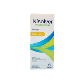 Prednisolona Nisolver Solución 1 Mg / Ml Frasco 100 Ml 7502009746321