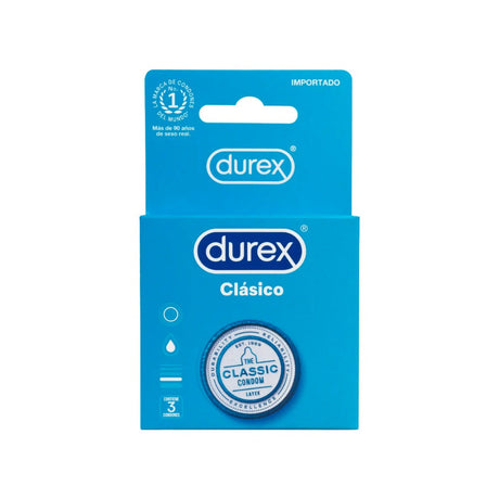 Preservativo Durex Clasico 3 Piezas 7501159033367
