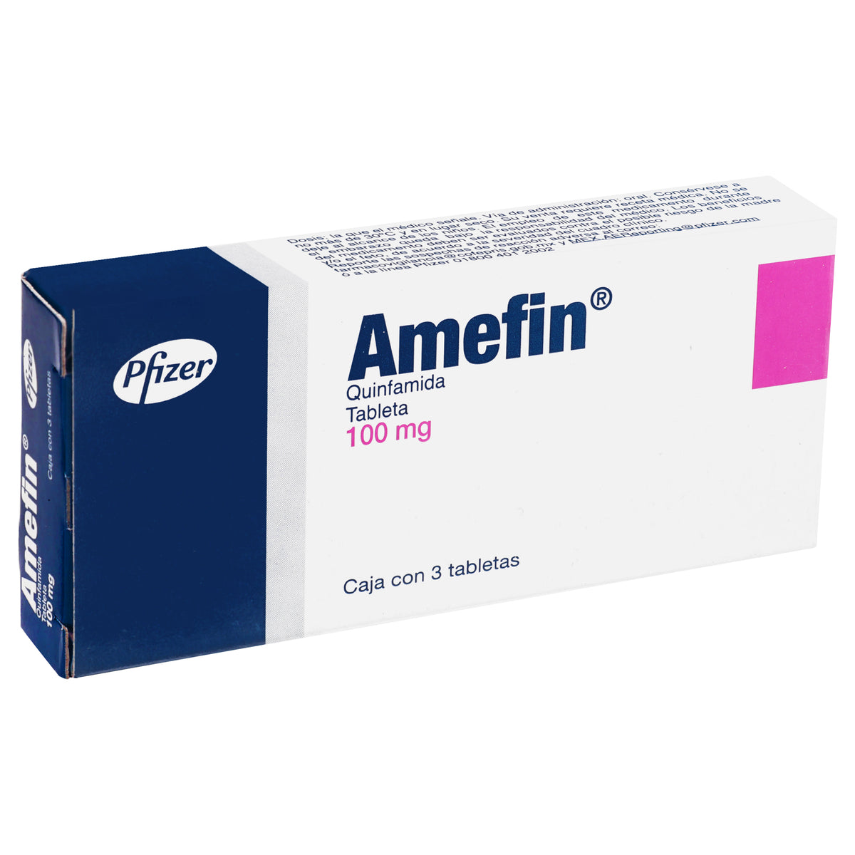 Mefin Rx Amefin 100 Mg Con 3 Tabletas – Farmacia Herrera