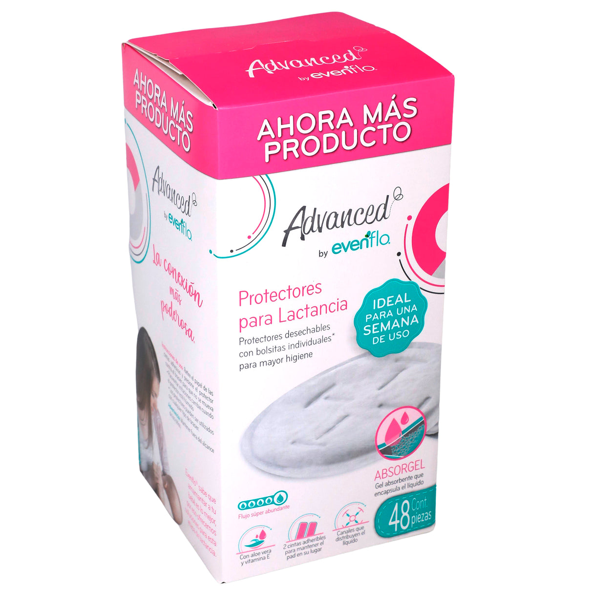 7501027565518-Protec Lact Evenflo Absorg Con 48-2