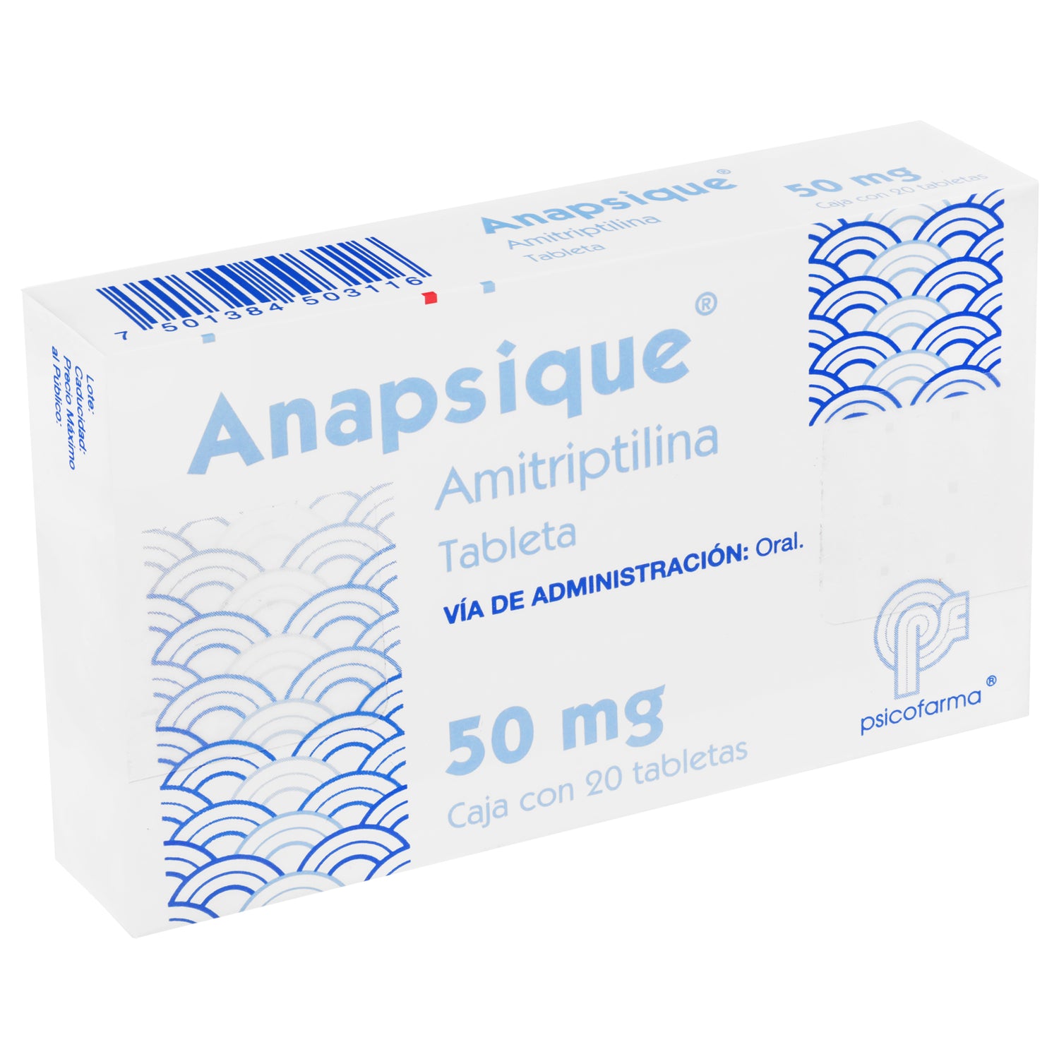 Anapsique 50 Mg Con 20 Tabletas – Farmacia Herrera