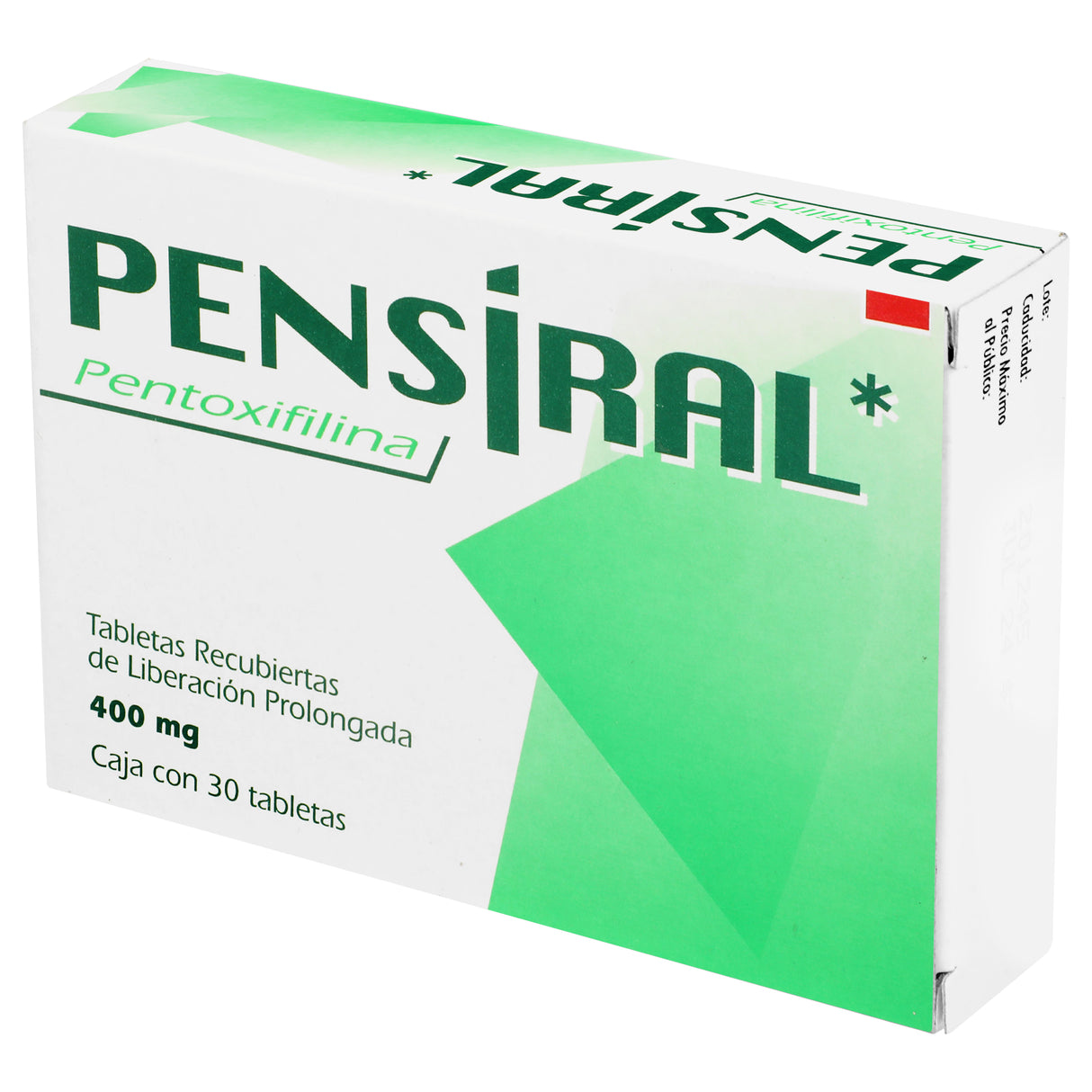 7501258204590-Pentoxifilina Pensiral 400 Mg Con 30 Tabletas-3