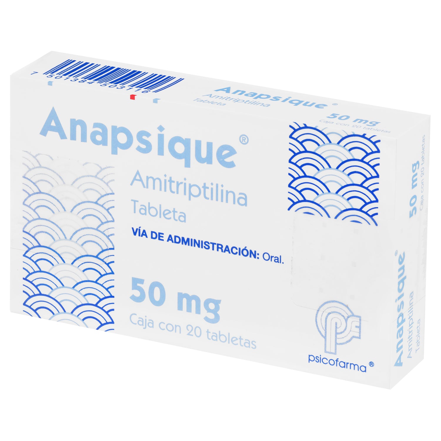 Anapsique 50 Mg Con 20 Tabletas – Farmacia Herrera