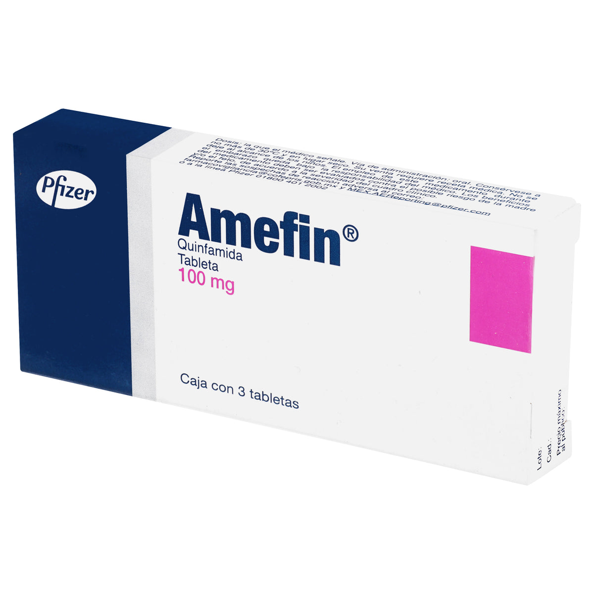 Mefin Rx Amefin 100 Mg Con 3 Tabletas – Farmacia Herrera