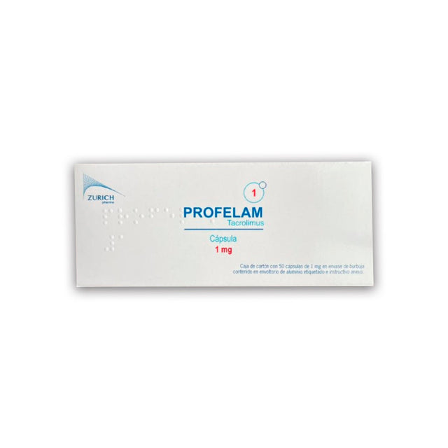 Profelam Tacrolimus 1 Mg Con 50 Capsulas Zurich 7502251891732