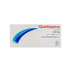 Quetiapina 25 Mg Con 30 Tabletas Psicofarma 7501384546205