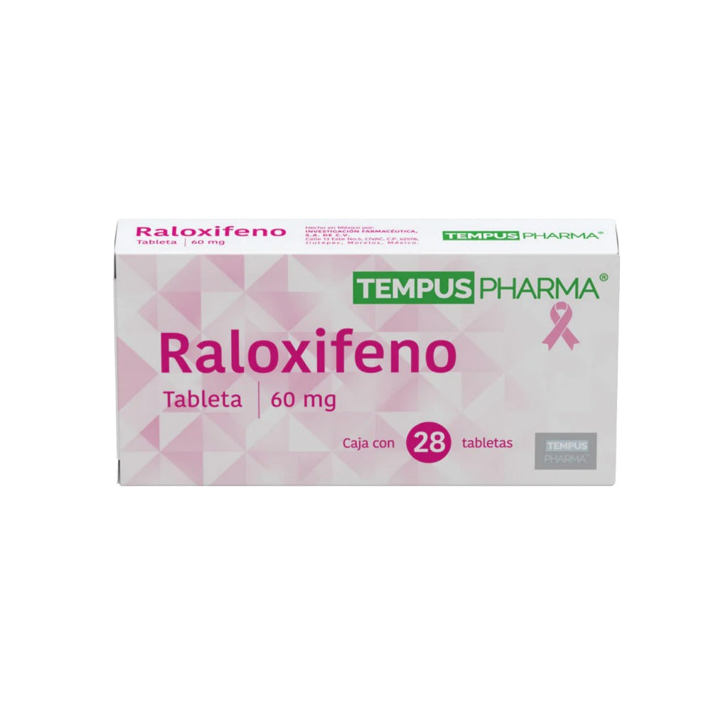Raloxifeno 60 Mg 28 Tabletas Tempus Pharma 7501249606846