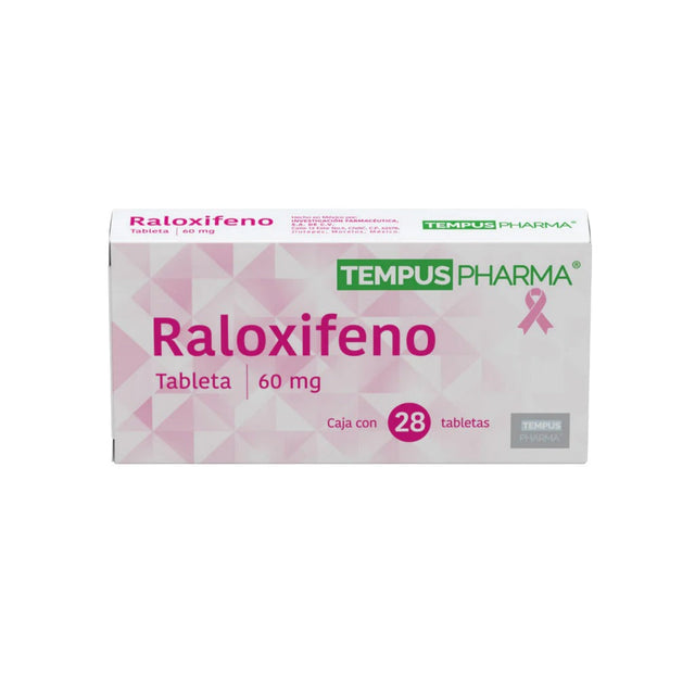 Raloxifeno 60 Mg 28 Tabletas Tempus Pharma 7501249606846