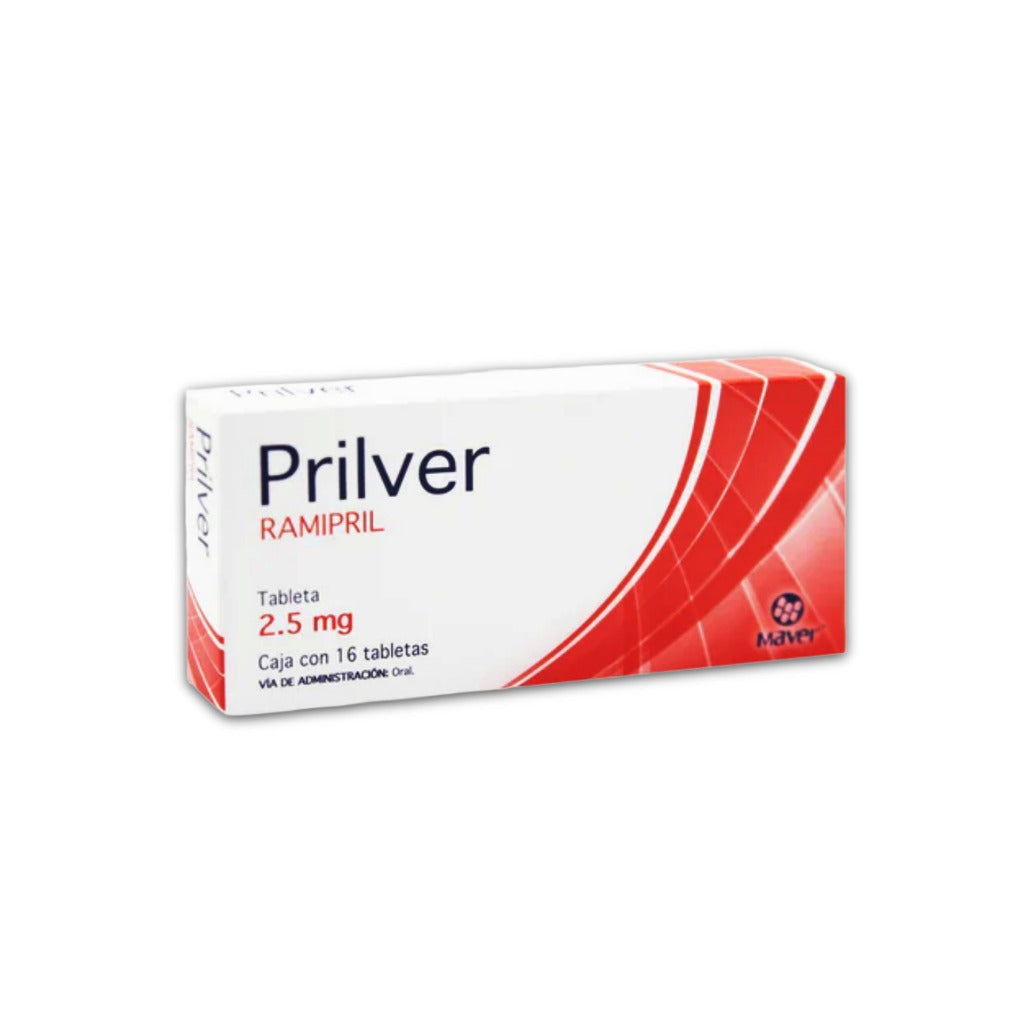 Ramipril Prilver 2.5 Mg Con 16 Tabletas 7502009744334