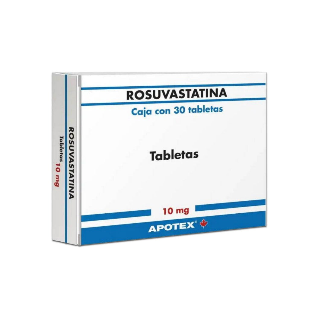 Rosuvastatina 10 Mg Con 30 Tabletas Apotex 7501277028702