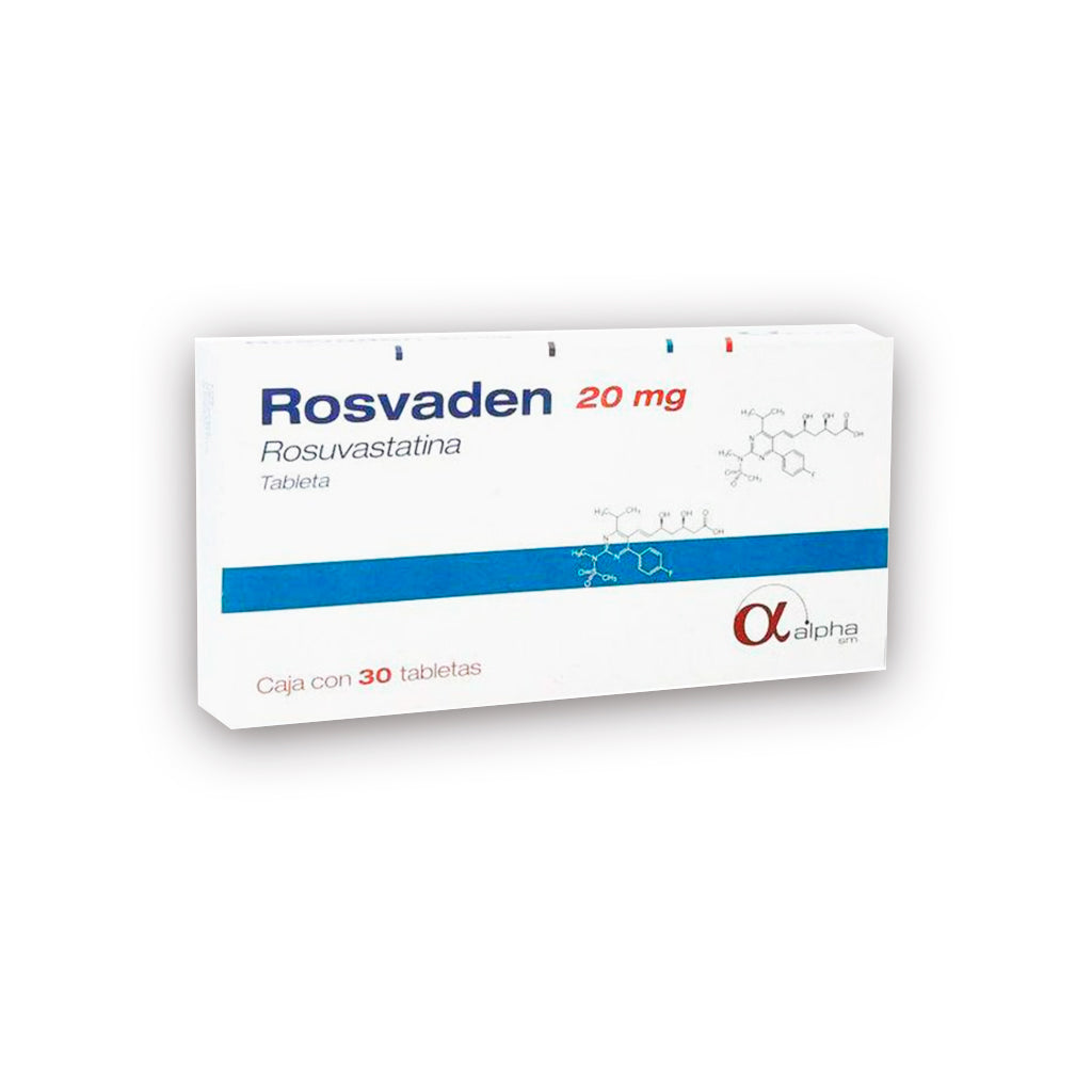 Rosvaden 20 Mg Con 30 Tabletas 7502226293646
