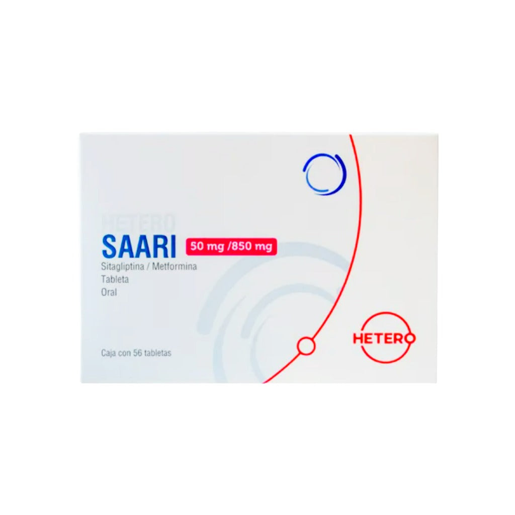 Saari 50/850 Mg 56 Tabletas 7506442704665