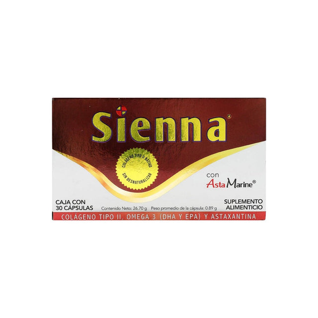 Sienna Spms Suplemento Alimenticio 30 Capsulas 7502235760672
