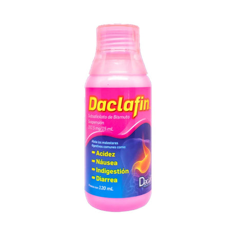 Subsalicilato De Bismuto Daclafin Cereza 120 Ml Suspencion 7502253601339